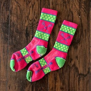 Sportabella Hot Pink & Lime Green Neon Lacross Socks